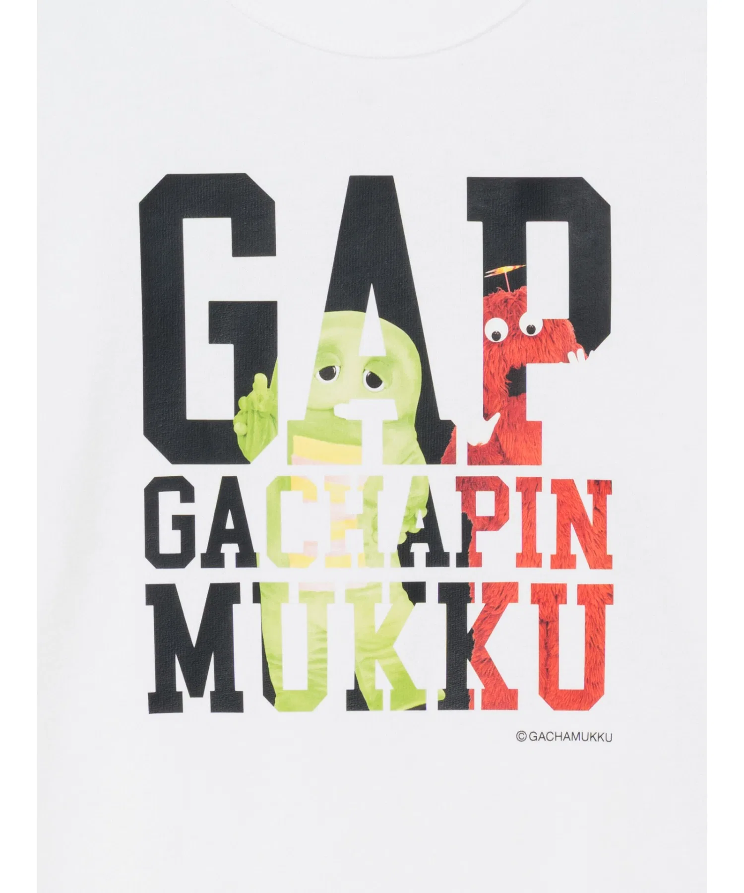 Унисекс футболка GAP с логотипом Гачапин укороченная чёрная — фото 4