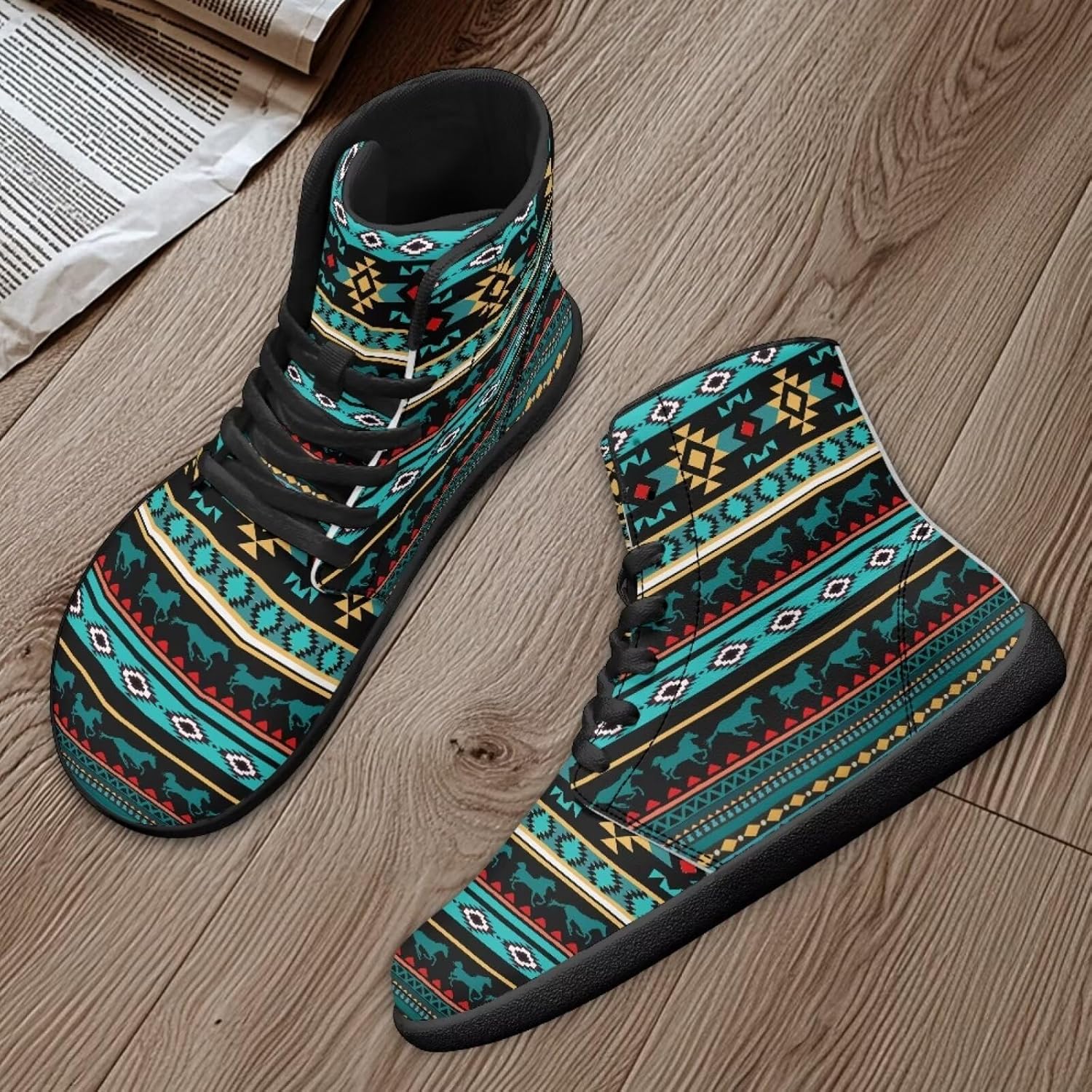 Кроссовки Binienty High Top Barefoot для женщин и мужчин, модные с нулевым перепадом, водонепроницаемые походные ботинки из ПУ-кожи, зеленый — фото 2