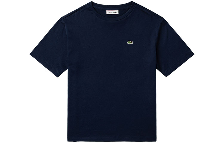 

Футболка из хлопка с логотипом LACOSTE, темно-синий