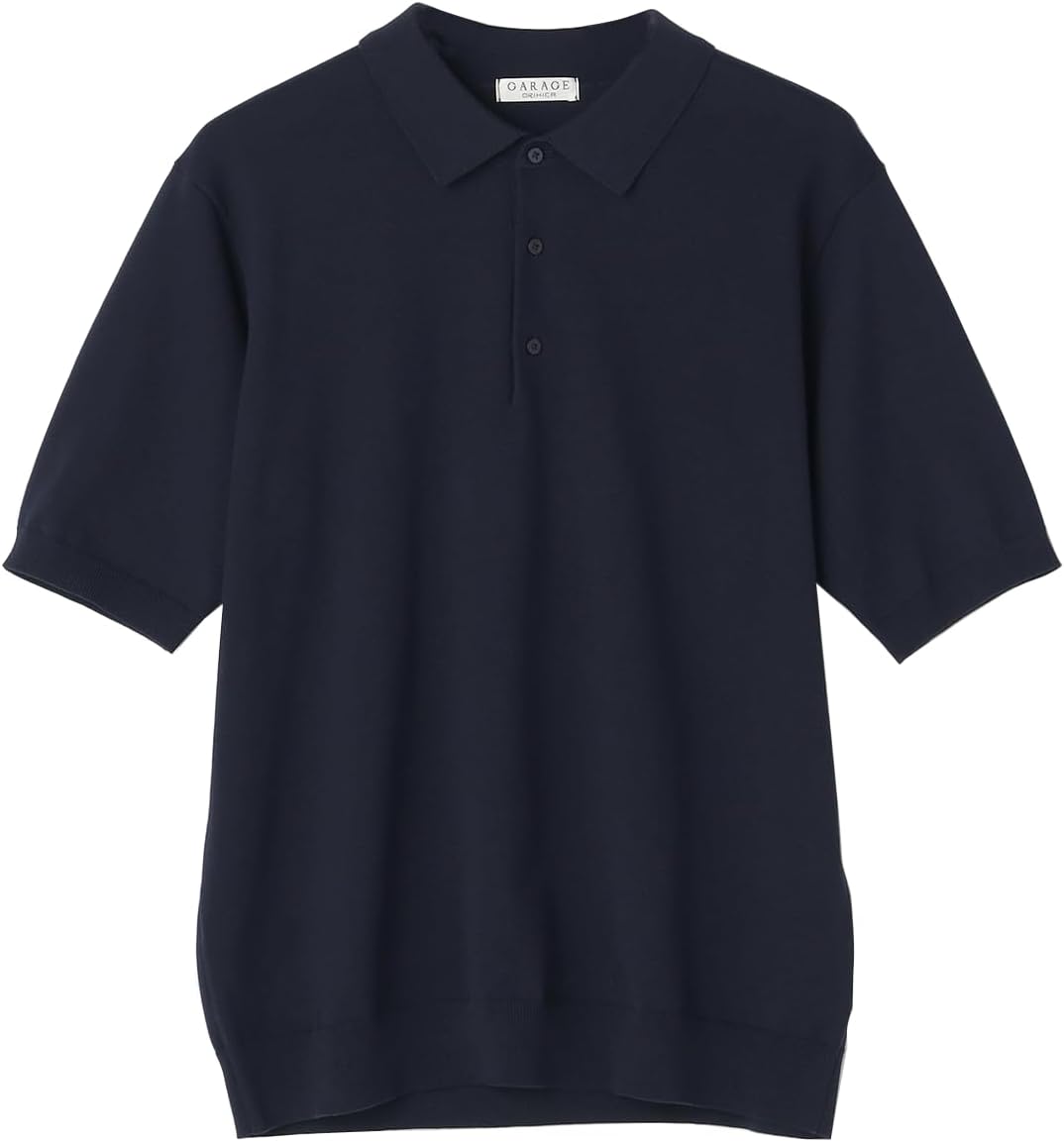 

Однотонная трикотажная рубашка-поло66SUSM433 Черная L Orihica