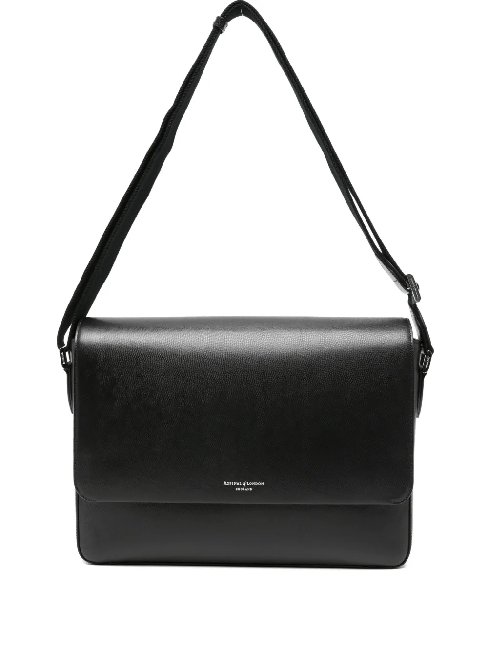 

Сумка-мессенджер с логотипом Aspinal Of London, черный