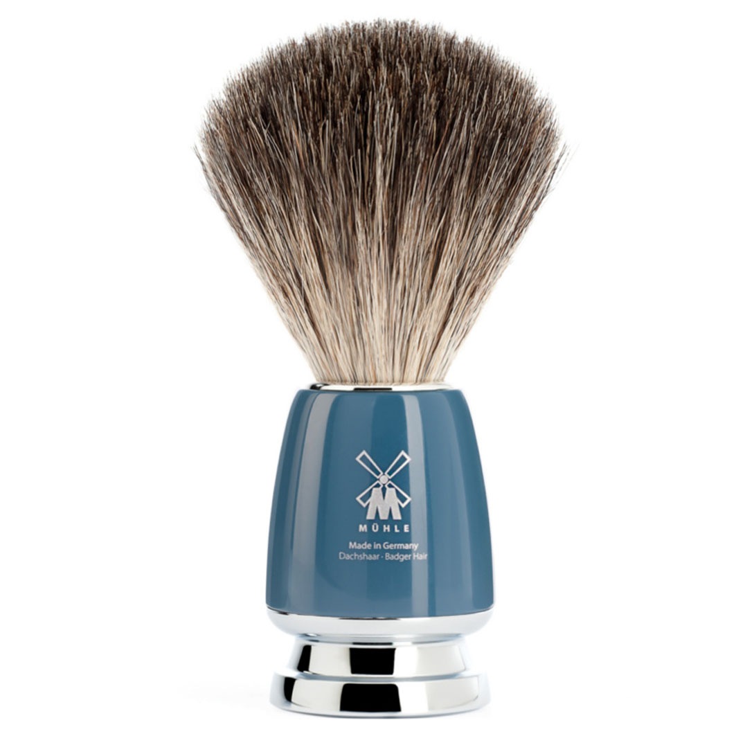 

Помазок для бритья rytmo rasierpinsel, reines dachshaar Muehle, griffmaterial edelharz petrol