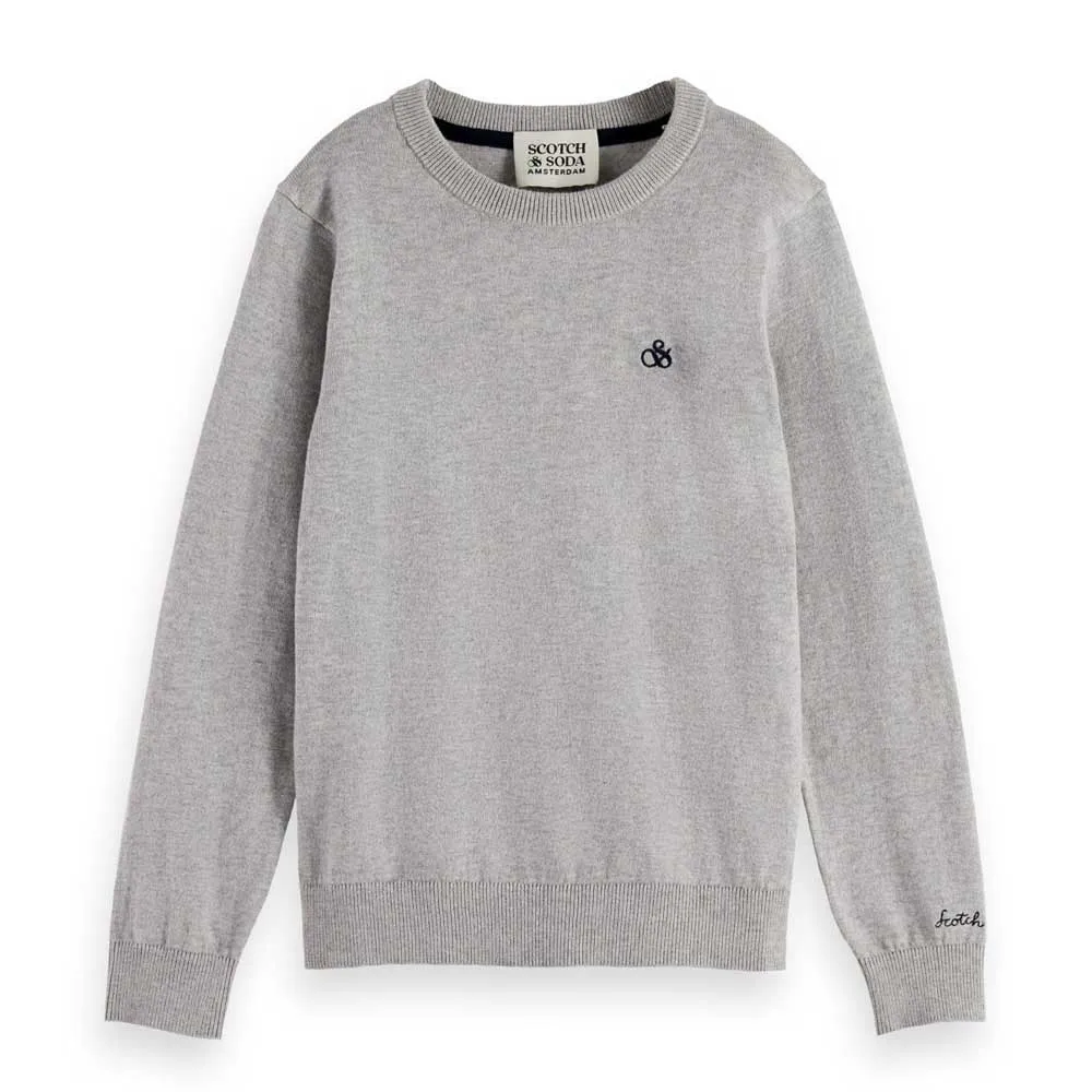 

Толстовка Scotch & Soda Core Logo Regular Fit, серый