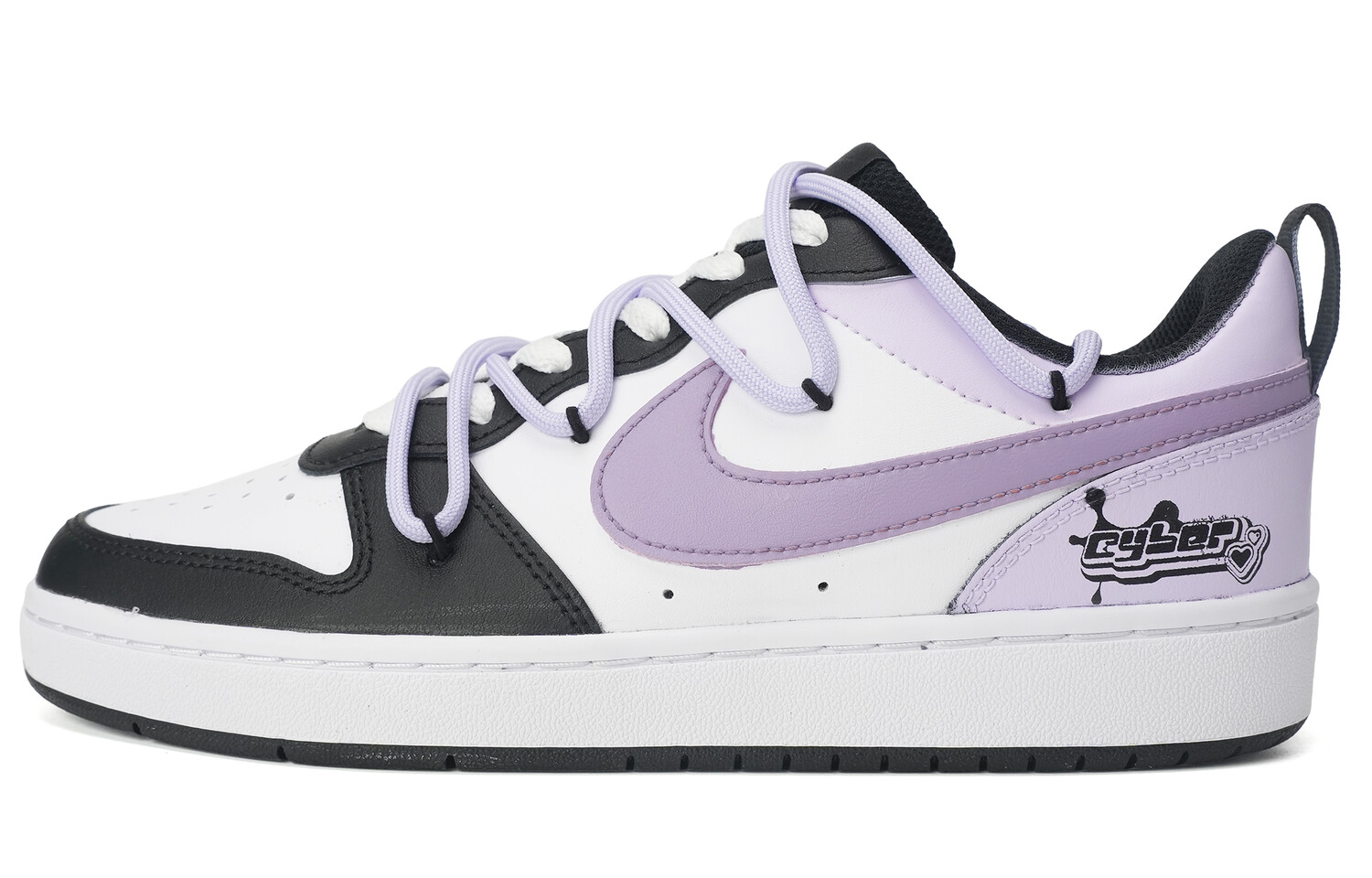 

Кроссовки Nike Court Borough Skateboard Shoes Women's Low-Top Purple, фиолетовый