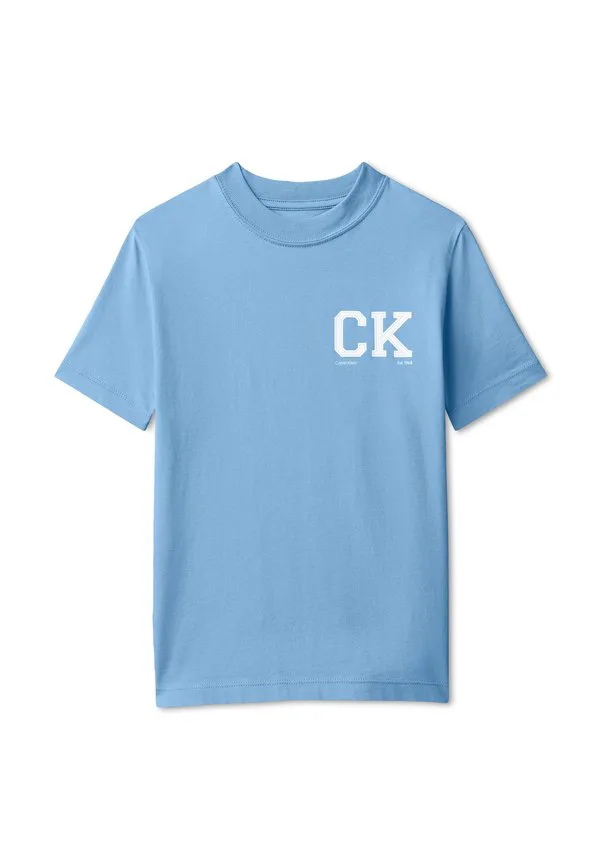 Футболка с принтом логотипа на груди (короткий крой) Calvin Klein Jeans, Provence — фото 4