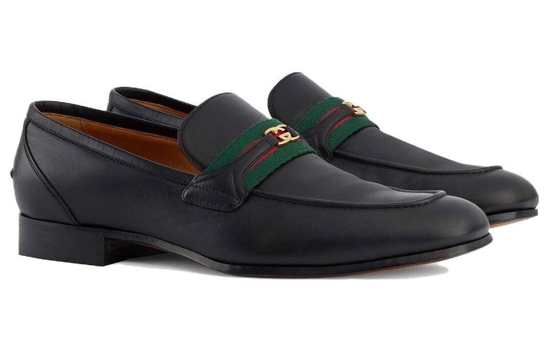 Туфли мужские Gucci Low-Top с логотипом, черный — фото 2