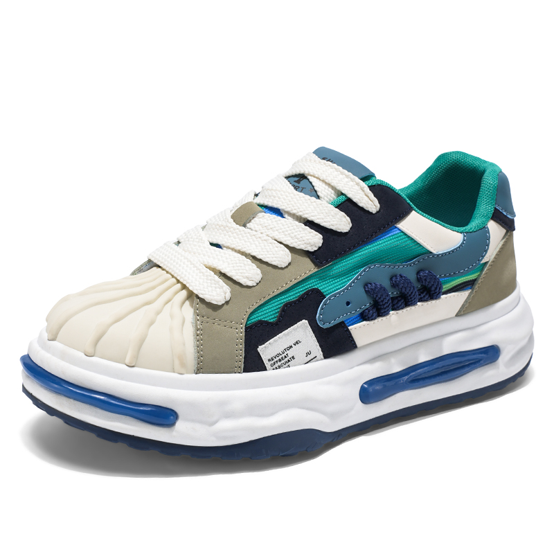 

Green feet Дышащие и износостойкие низкие массивные кроссовки мужские синие, цвет Blue