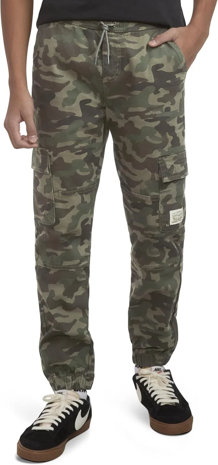 Детские брюки-джоггеры унисекс Levi's Cargo, Olivine Camo — фото 3