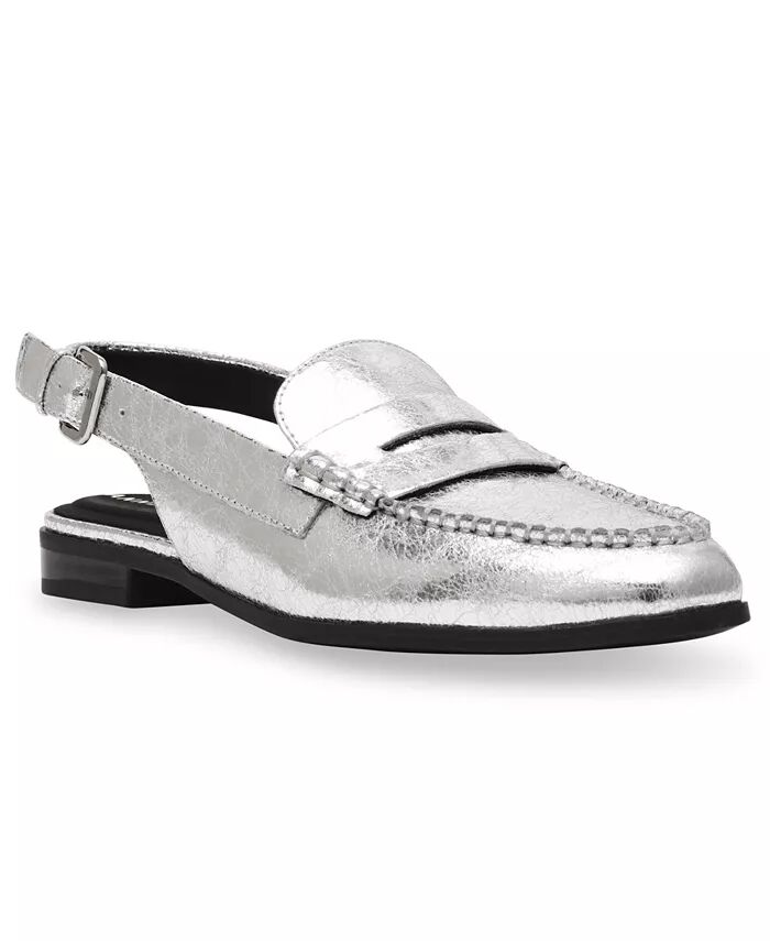 Женские пенни-лоферы Birdie Slingback Mule Anne Klein, серебряный