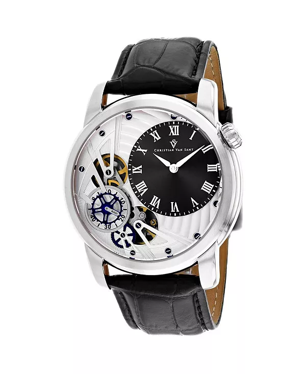 

Мужские кварцевые часы Sprocket Auto с черным циферблатом - cv1541 Christian Van Sant, black
