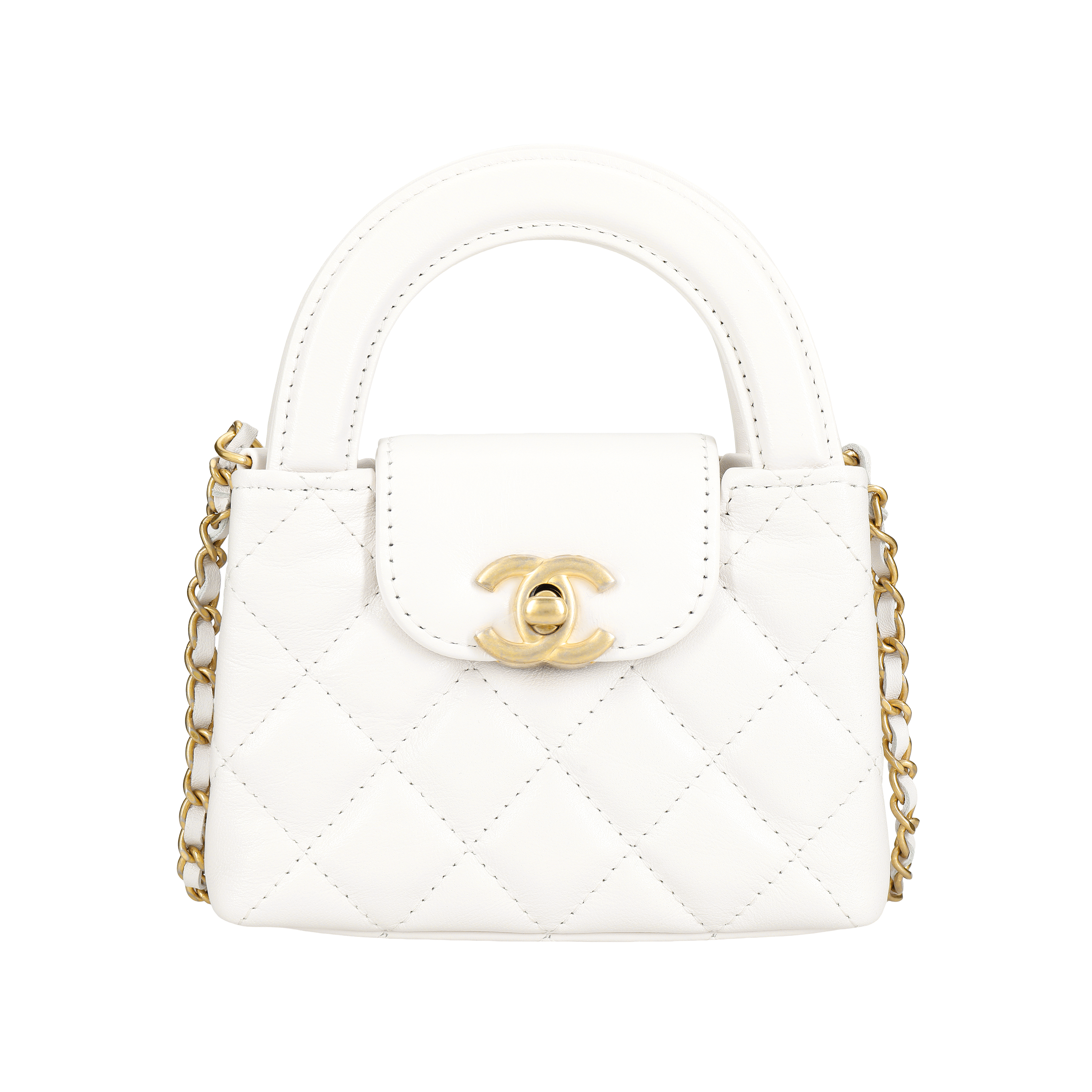 

CHANEL Клатч из коровьей кожи, мини-сумка через плечо женская белая