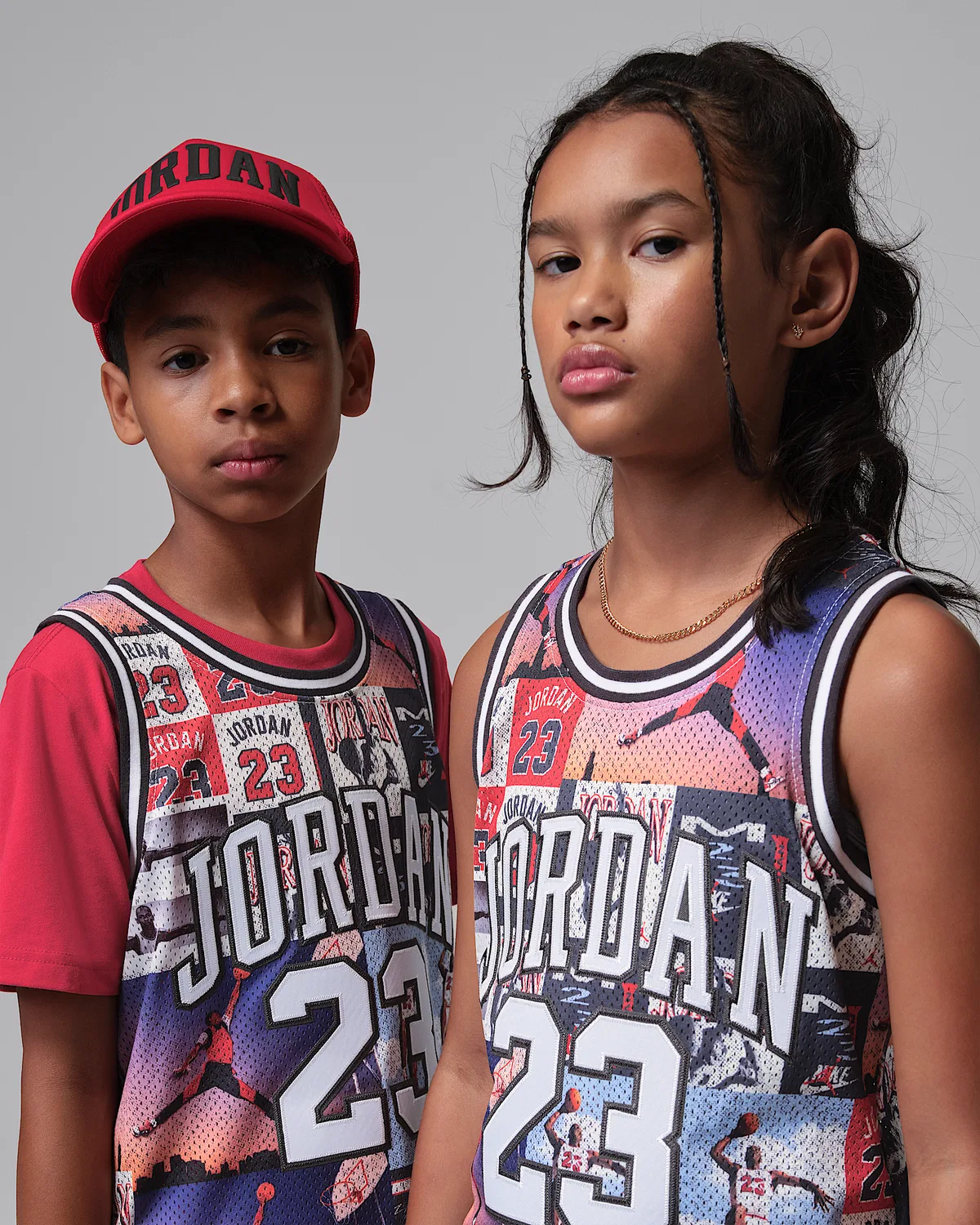 Детская футболка Jordan Printed 23 Jersey, Off Noir — фото 3