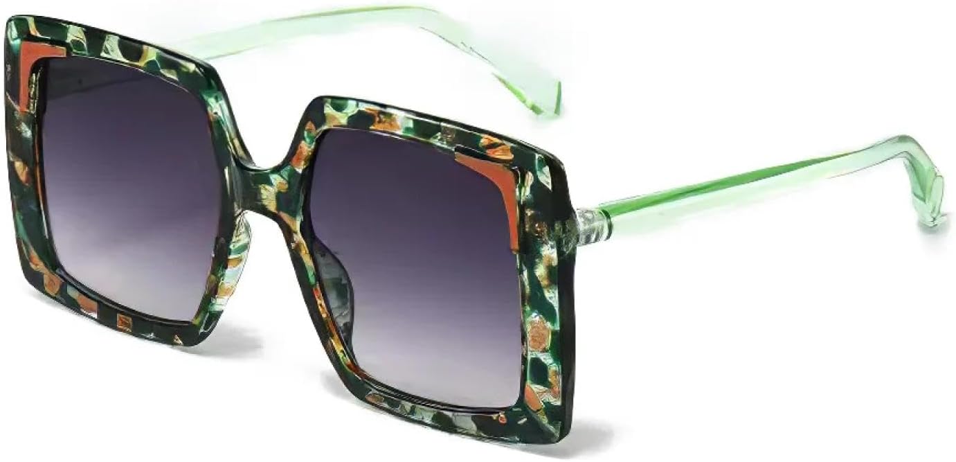 

Модные винтажные солнцезащитные очки для мужчин и женщин, ретро, ​​для вождения, рыбалки, роскошные солнцезащитные очки с защитой от УФ-излучения UV400 TKKTLLT, Green Leopard