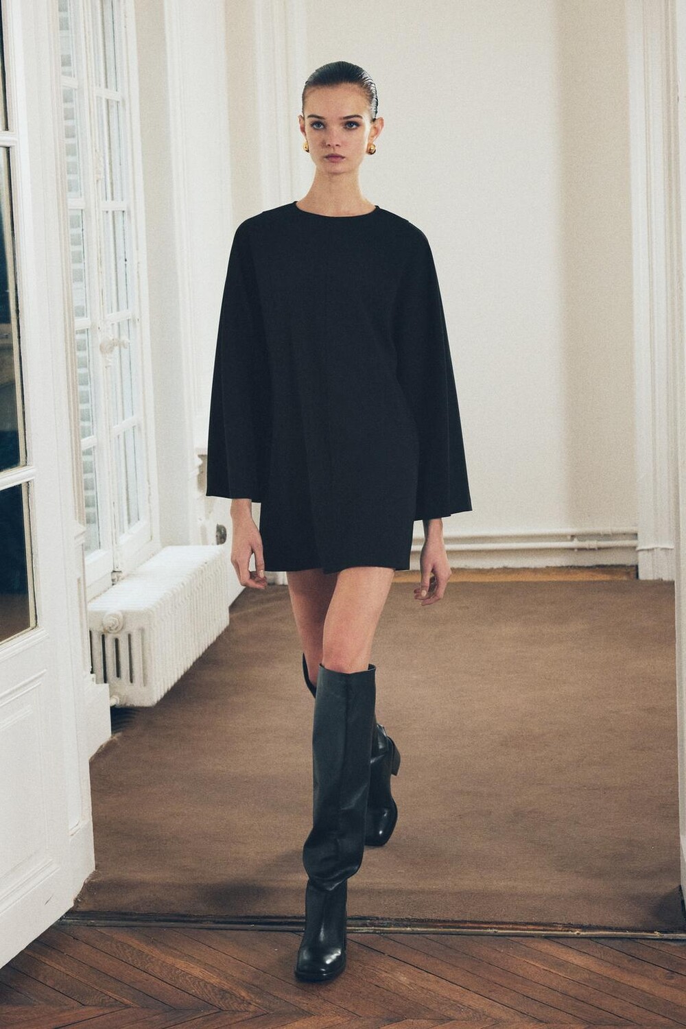 

Мини платье ZARA, черный
