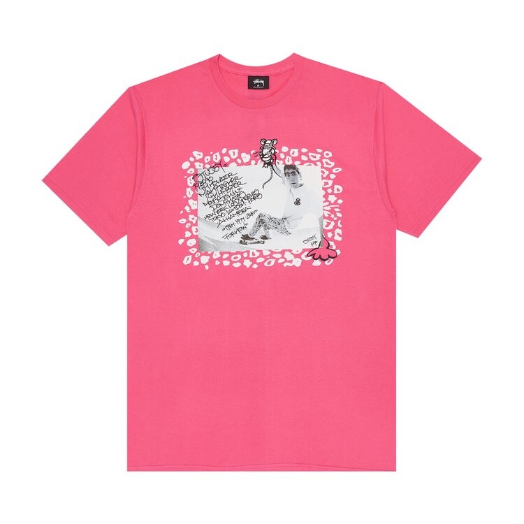 

Футболка Stussy Lance 'Pink', розовый