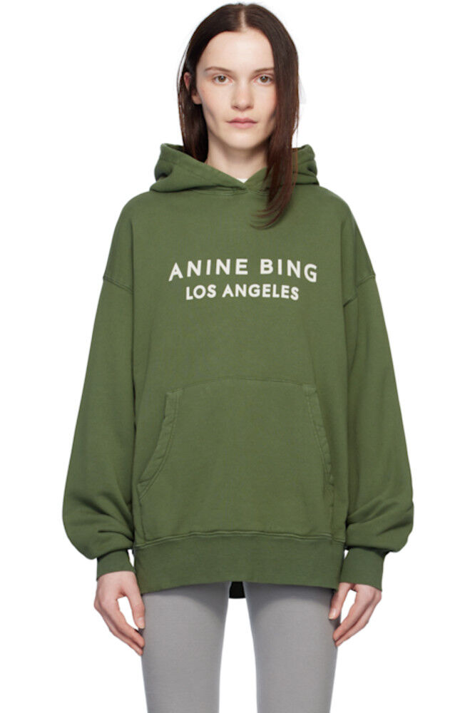 

Зеленая толстовка с капюшоном «Anine Bing» Alto