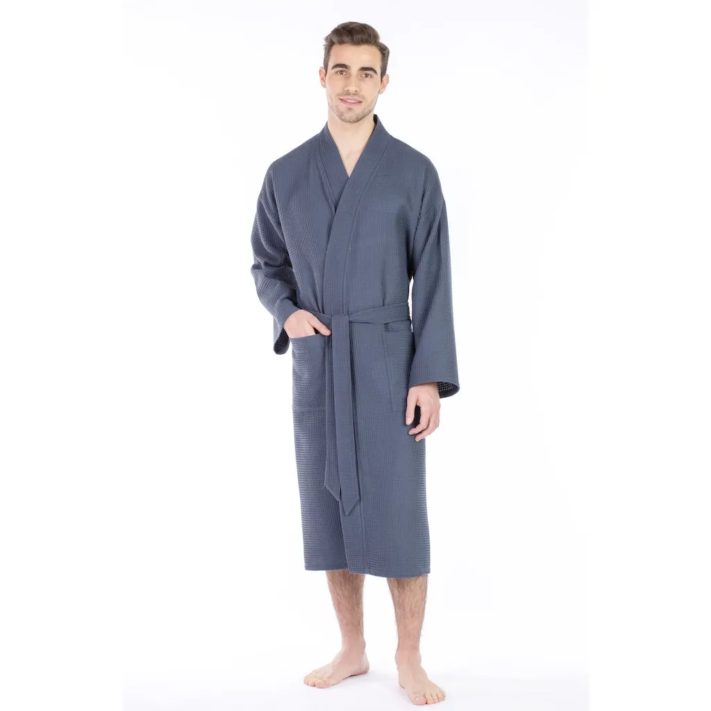 

Махровый халат Unisex свободного кроя, произведен в Австрии Unisex вафельный твил Framsohn Frottier, антрацит