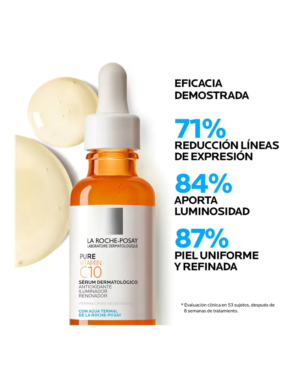 Сыворотка La Roche-Posay — Антиоксидантная дерматологическая Pure Vitamin C10, 30 мл — фото 4