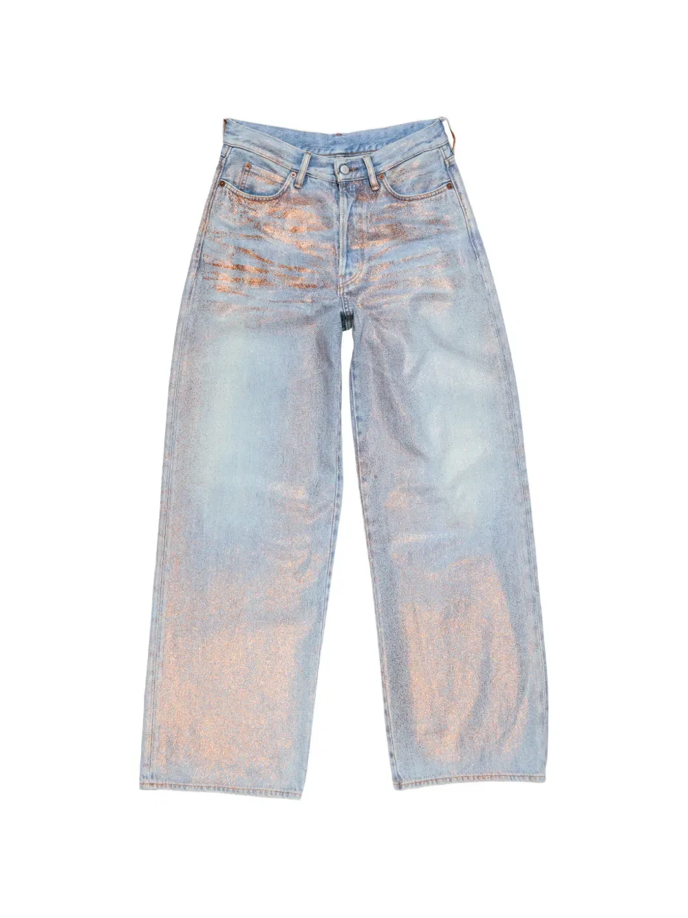 Свободные джинсы с блестками Acne Studios, синий