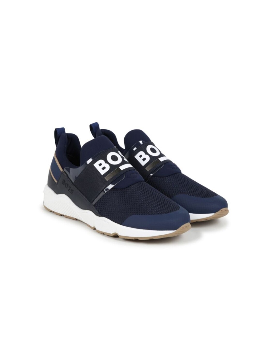 

BOSS Kidswear сетчатые кроссовки с логотипом, синий