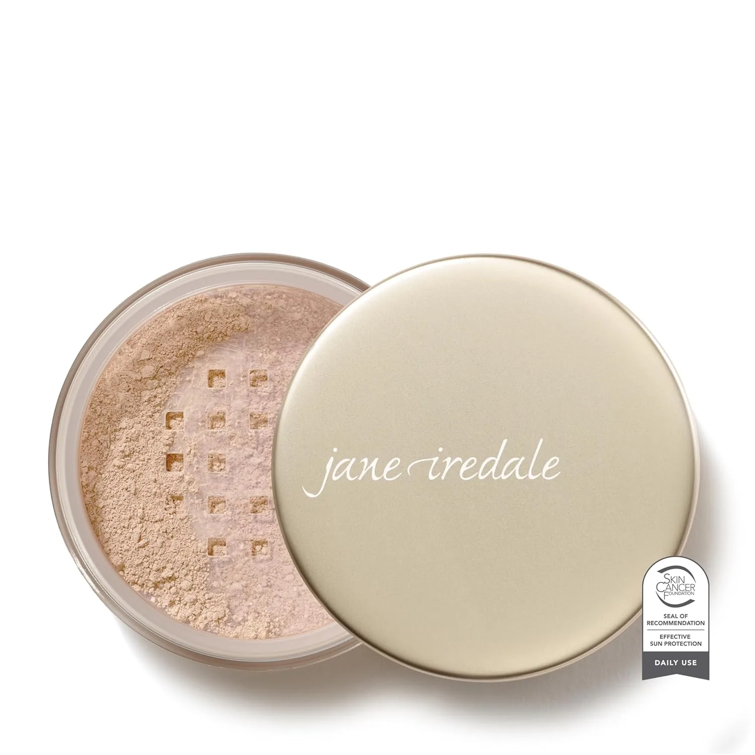 Jane Iredale Amazing Base Loose Mineral Powder, Luminous Foundation with SPF 20, Oil Free, Talc Free & Weightless, Vegan & Cruelty Free Makeup, Light Beige