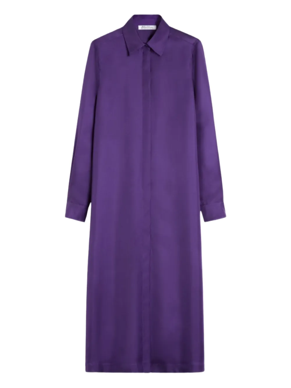 

Платье-рубашка миди с длинными рукавами MAX MARA, фиолетовый