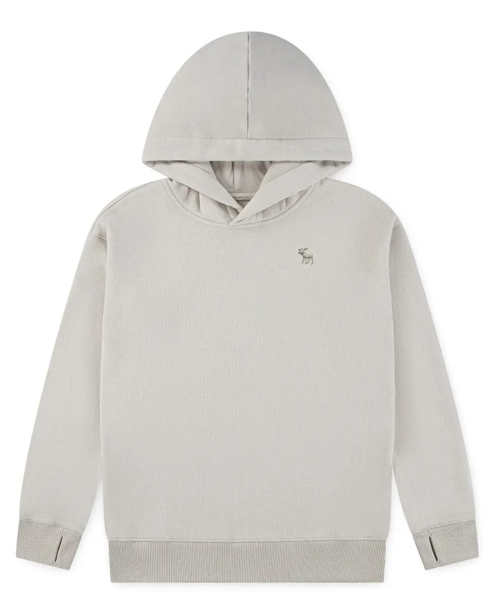 

Флисовая толстовка с капюшоном для детей Abercrombie, коричневый