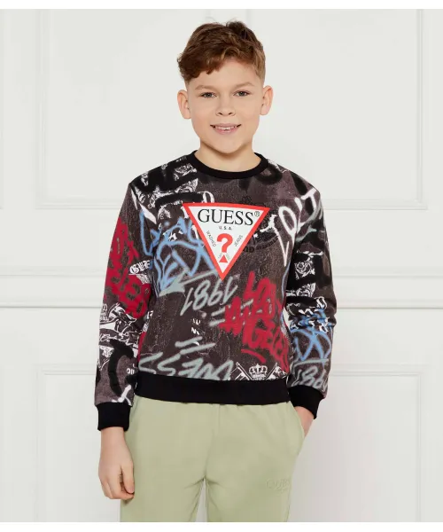 

Толстовка Regular fit Guess, коричневый