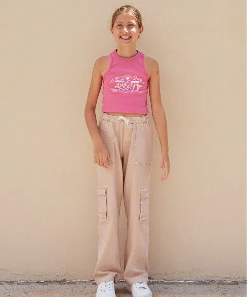Винтажная майка Roxy BBT RG / Roxy Kids с графическим логотипом спереди — фото 3