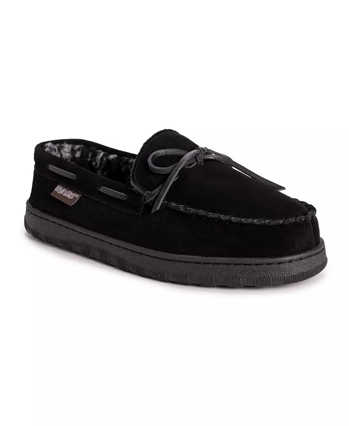 

Мужские мокасины-тапочки Paul Printed из берберской замши MUK LUKS, черный