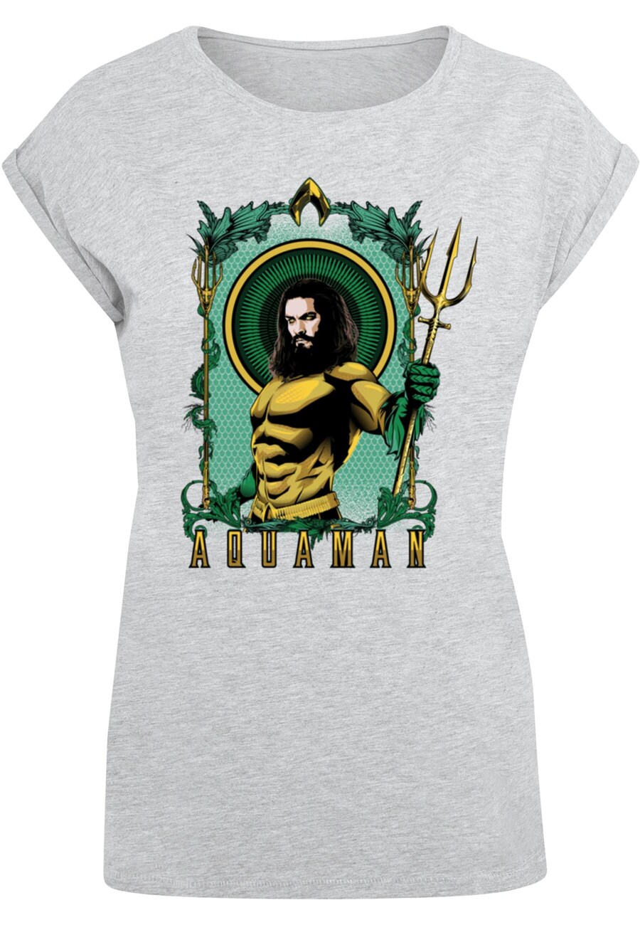 

Футболка ABSOLUTE CULT Shirt Aquaman - Trident, пятнистый серый