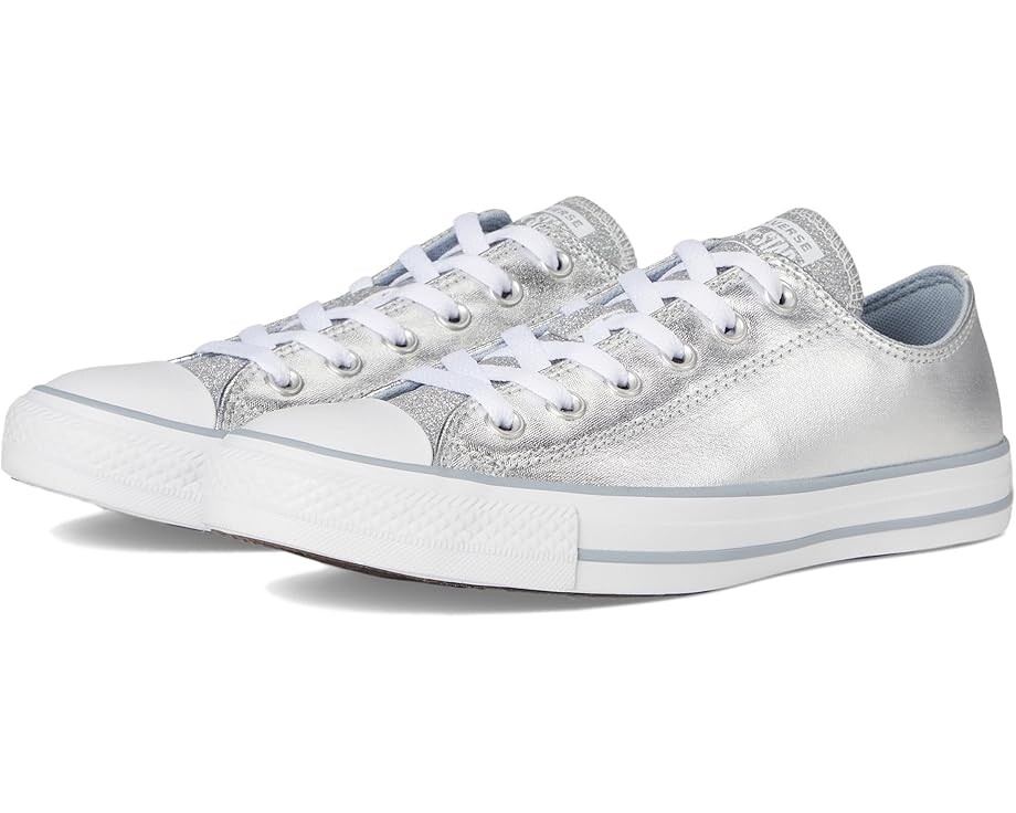 

Кроссовки Converse Chuck Taylor All Star Low Top Sparkle Sneaker, цвет Metallic Granite/White