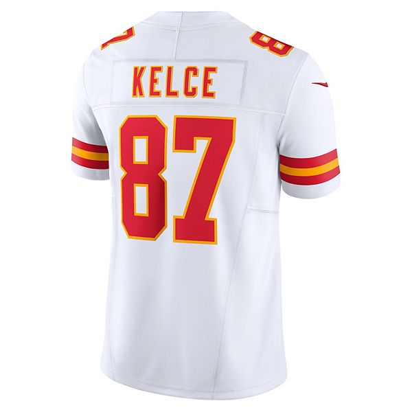 Мужская футболка Travis Kelce Kansas City Chiefs Vapor FUSE Limited белая Nike — фото 4