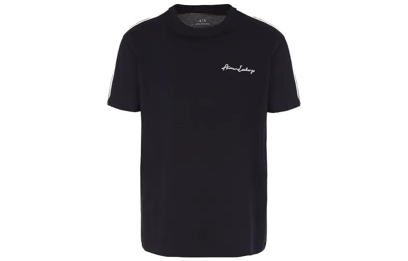 

Футболка мужская темно-синяя Armani Exchange, темно-синий