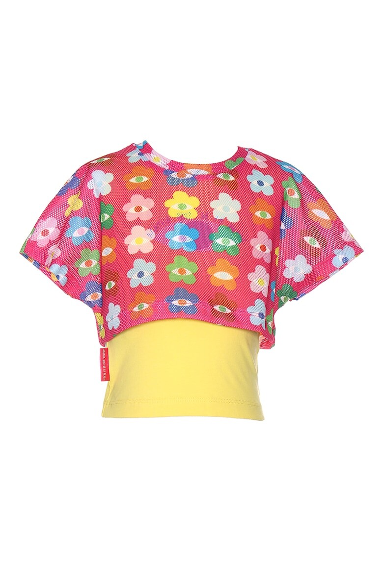 

Футболка с принтом и многослойным дизайном Agatha Ruiz De La Prada, мультиколор