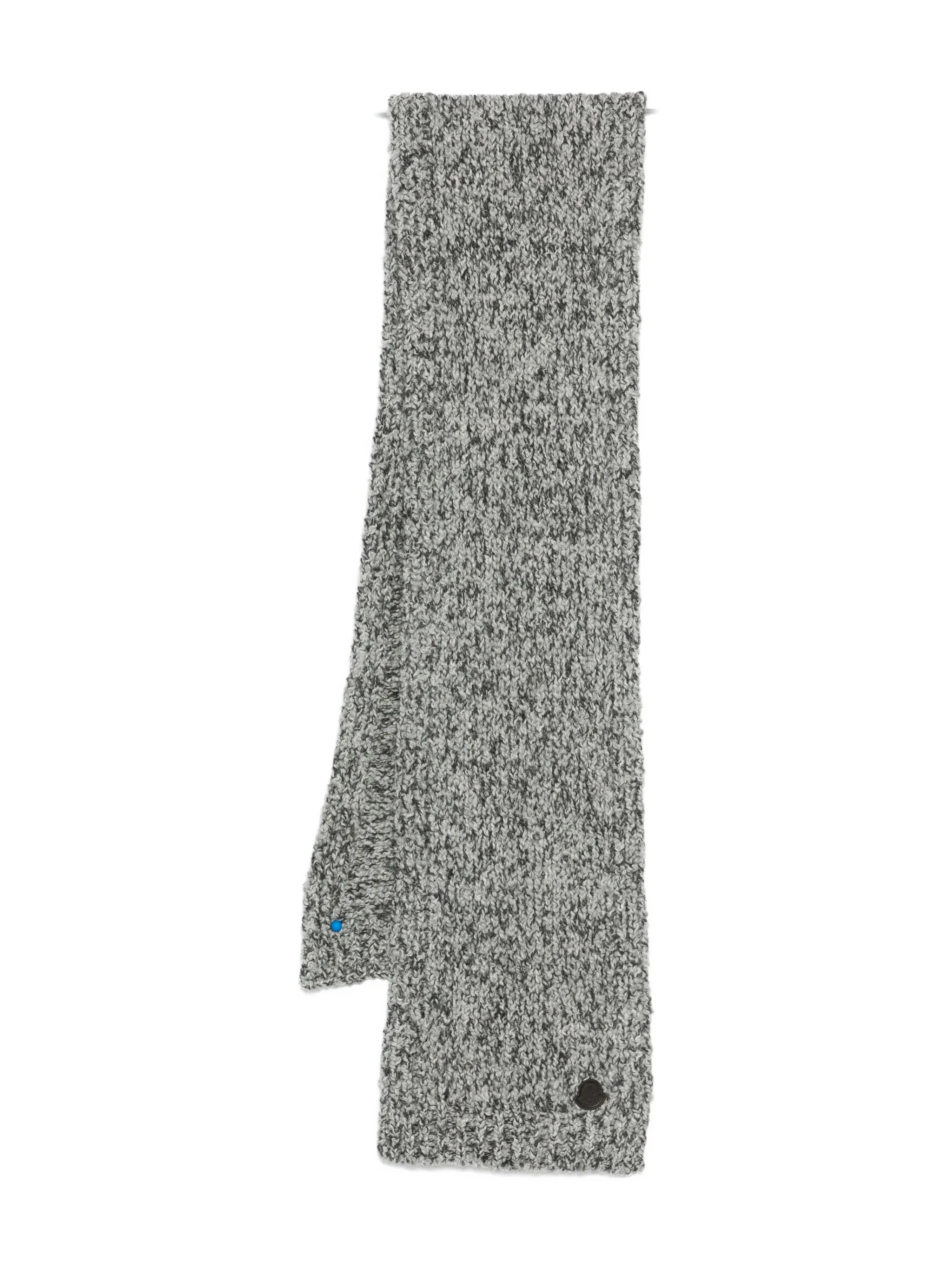 

Шарф с нашивкой с логотипом Moncler, серый