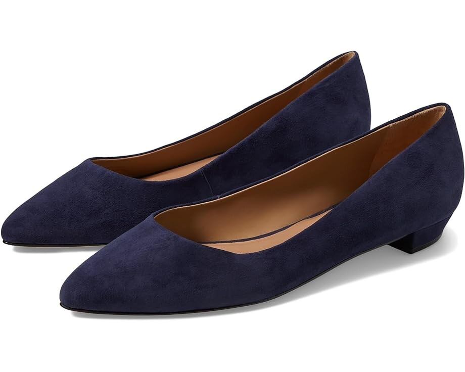 

Туфли на плоской подошве Bernardo Fritz, цвет Dark Navy Suede