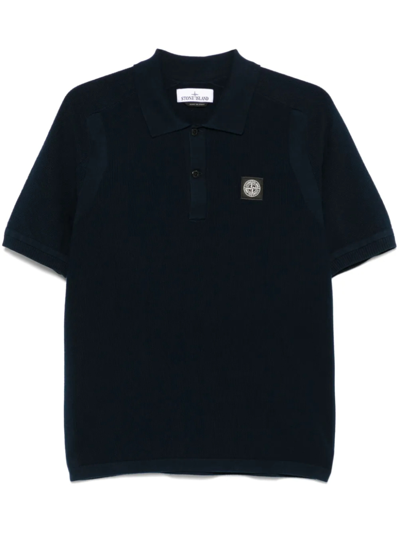 

Рубашка-поло из вафельной вязки Stone Island, синий