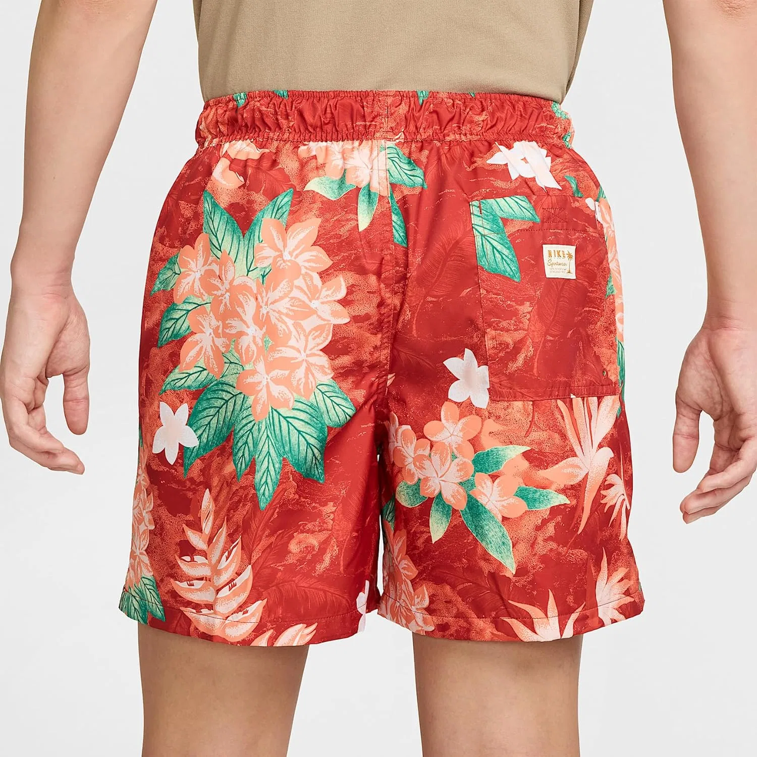 Шорты для активного отдыха Nike Club Flow, цвет Vintage Coral, мешковатая посадка — фото 3