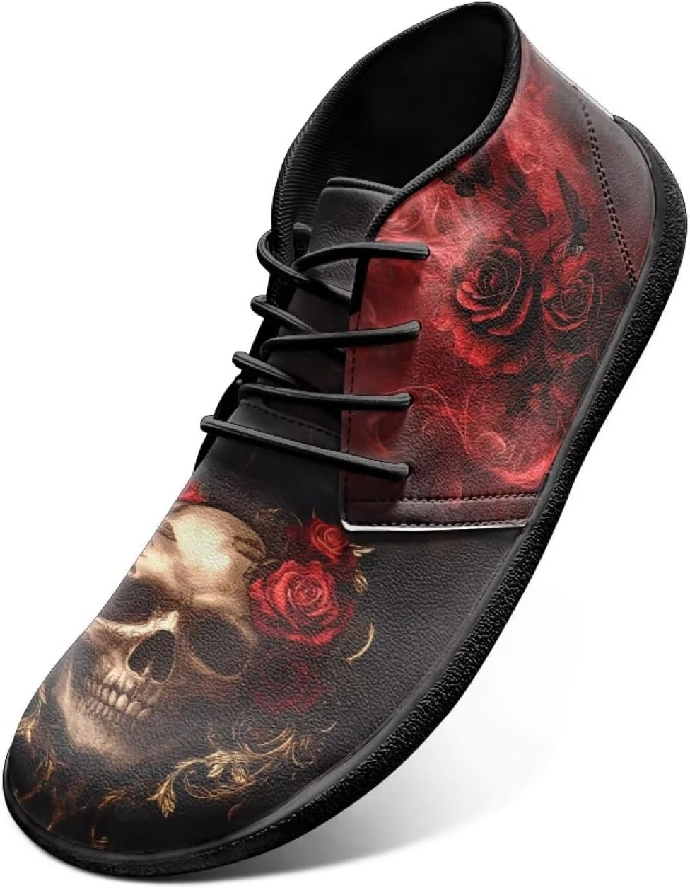 

Мужские широкие кроссовки для ходьбы, на шнуровке, минималистичный дизайн, противоскользящая подошва из пеноматериала с эффектом памяти, спортивные кроссовки, размеры US 6-14 Cugasmaru, красный