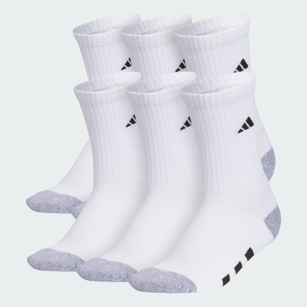 

Носки Adidas Athletic Cushioned 6-Pack Crew Socks Kids, цвет White/Grey/Black