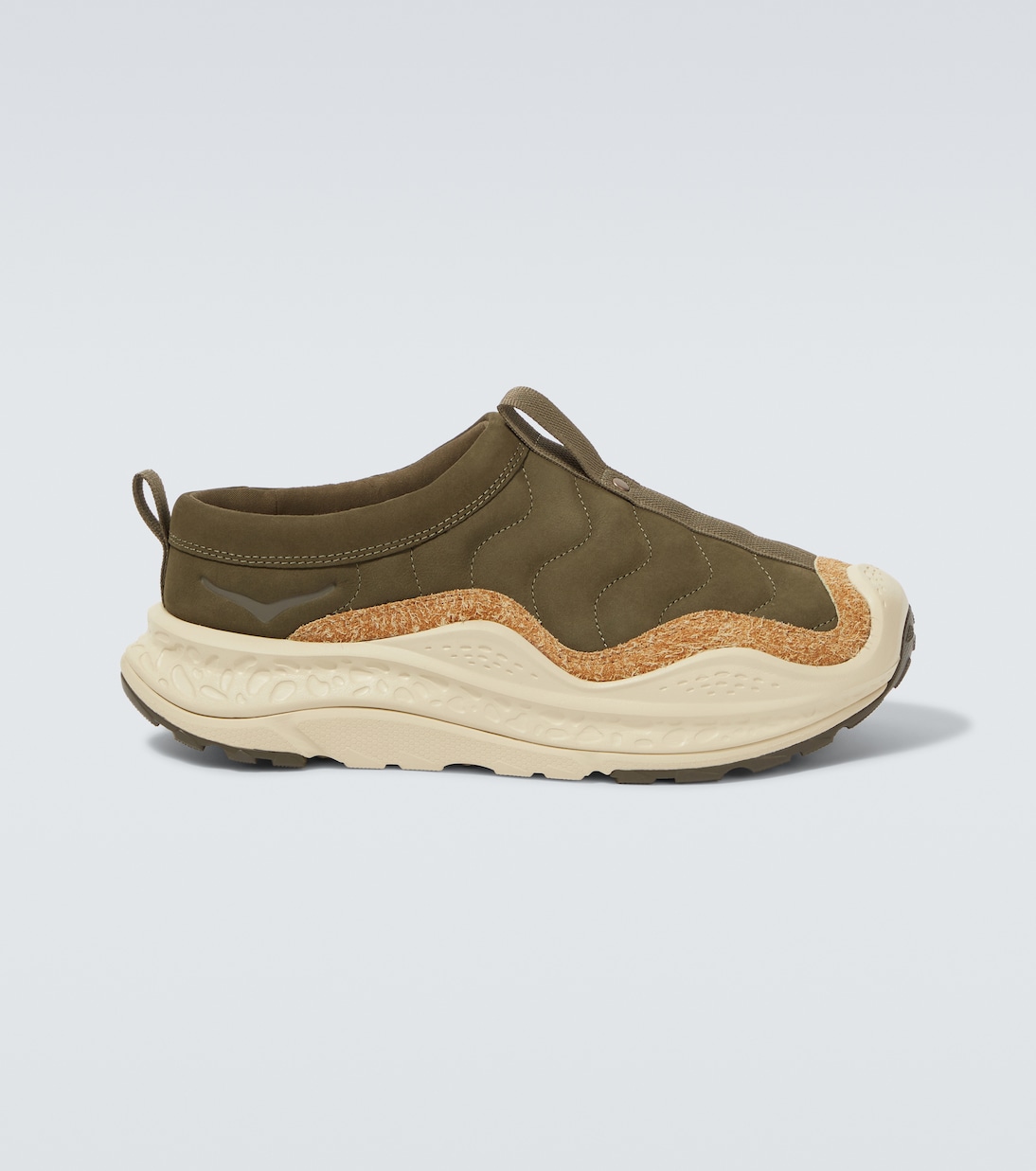 

Элитные кожаные кроссовки Ora Primo Hoka One One, Antique Olive / Oat Milk