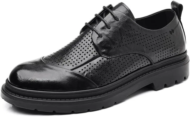 Оксфорды дышащие из натуральной кожи, Black SDKOLPBNMZX