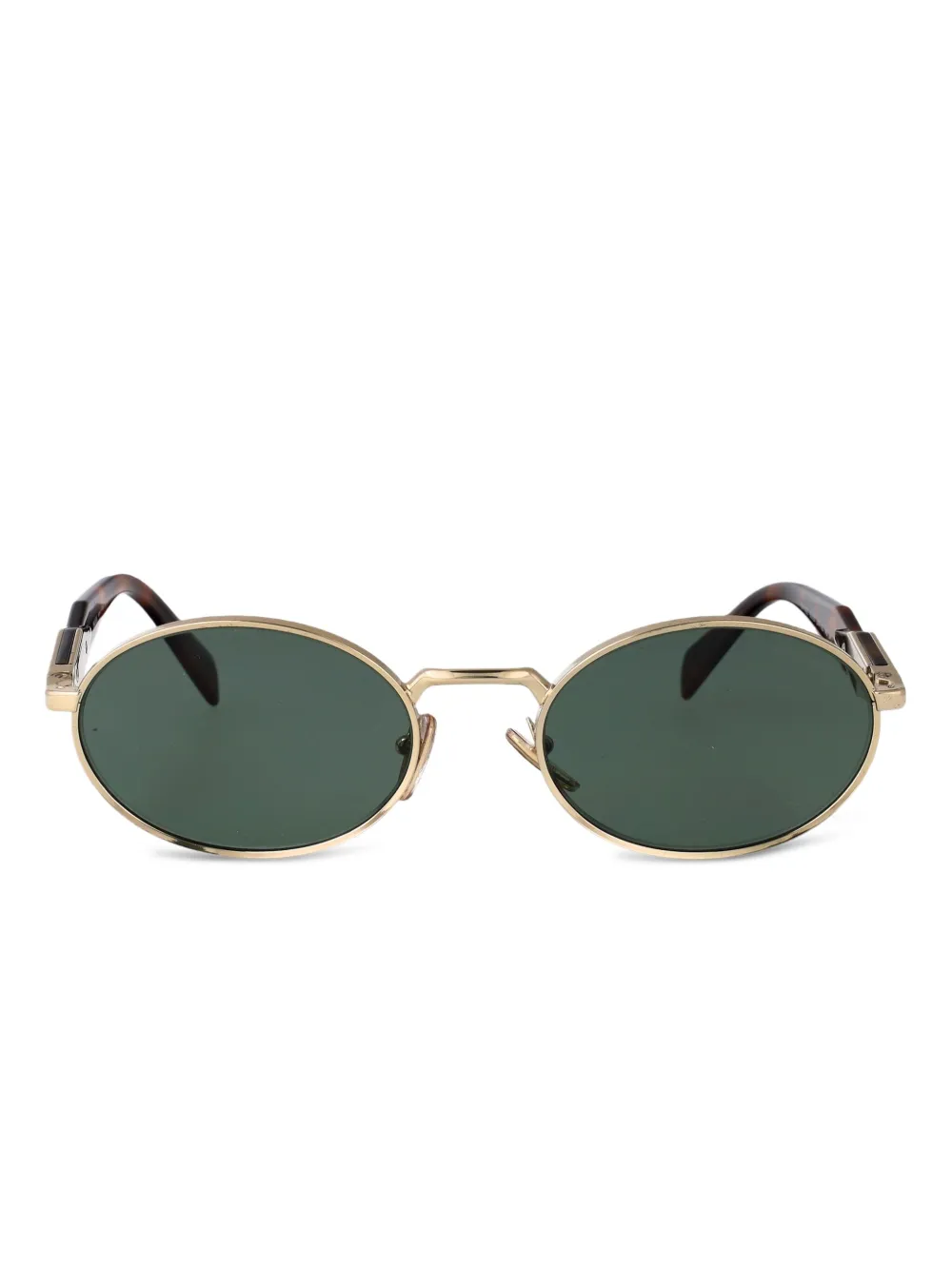 

Солнцезащитные очки в овальной оправе Prada Eyewear, золотой