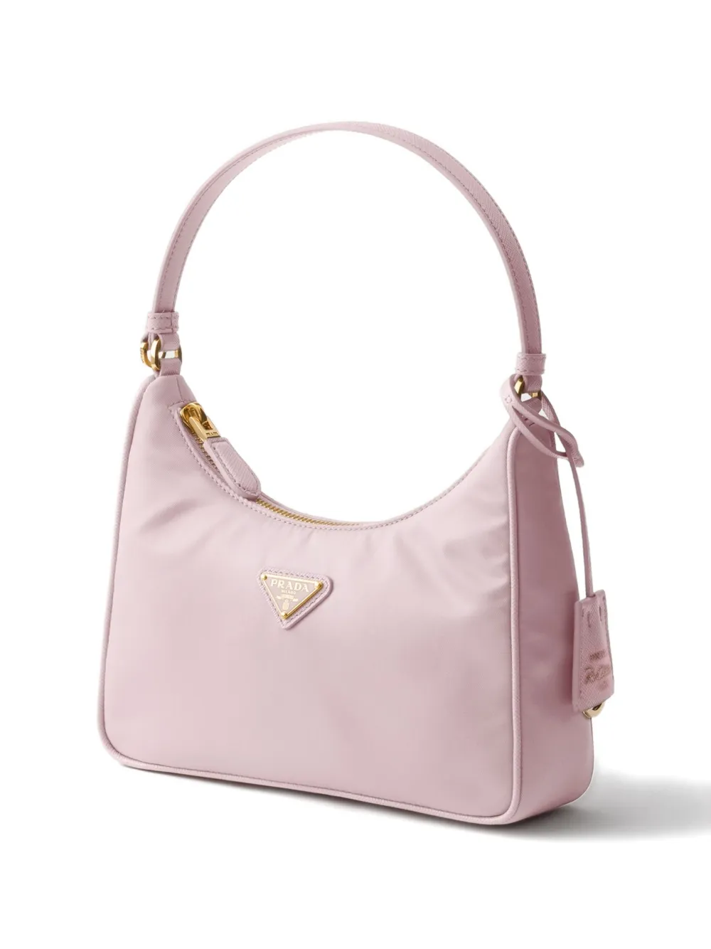 Мини-сумка-тоут Re-Edition 2005 с треугольным логотипом Prada, розовый — фото 3