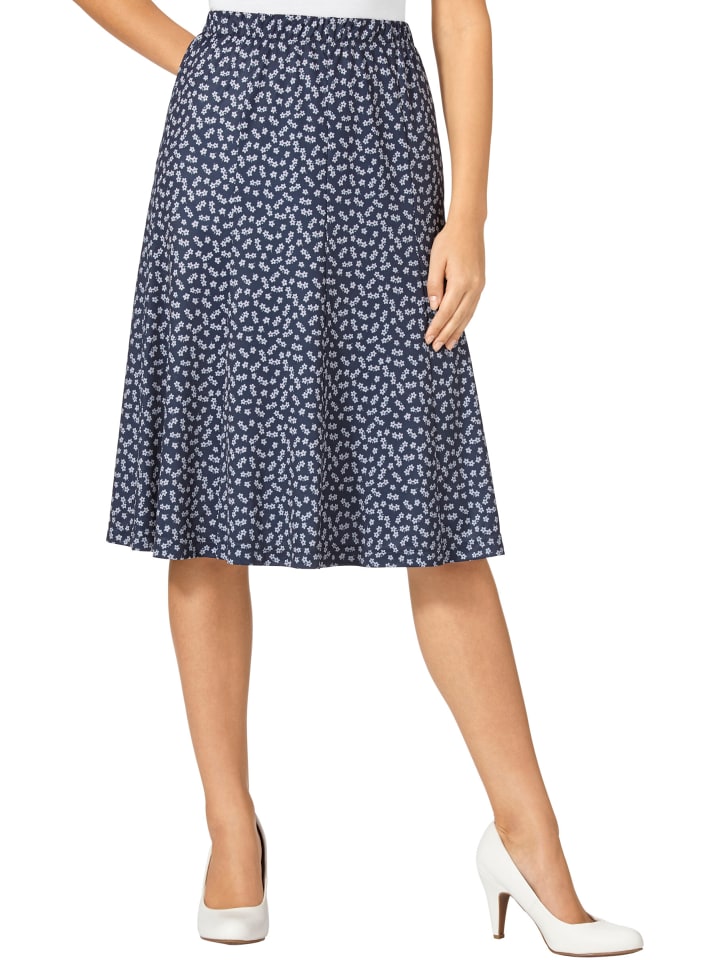 

Юбка из джерси с принтом темно-синего и белого цветов WITT WEIDEN