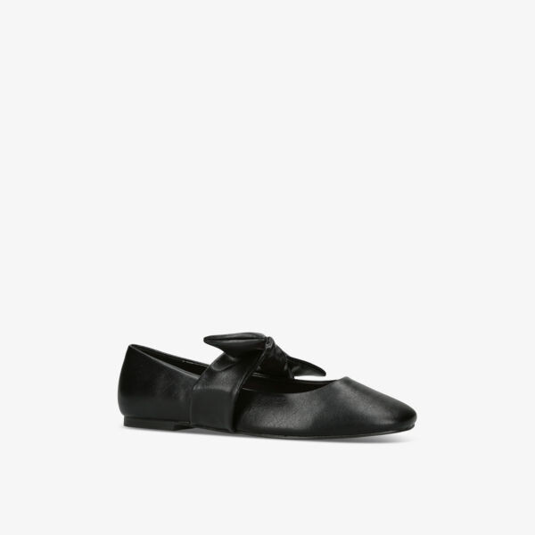 Балетки из искусственной кожи с бантом Kg Kurt Geiger, черный — фото 3