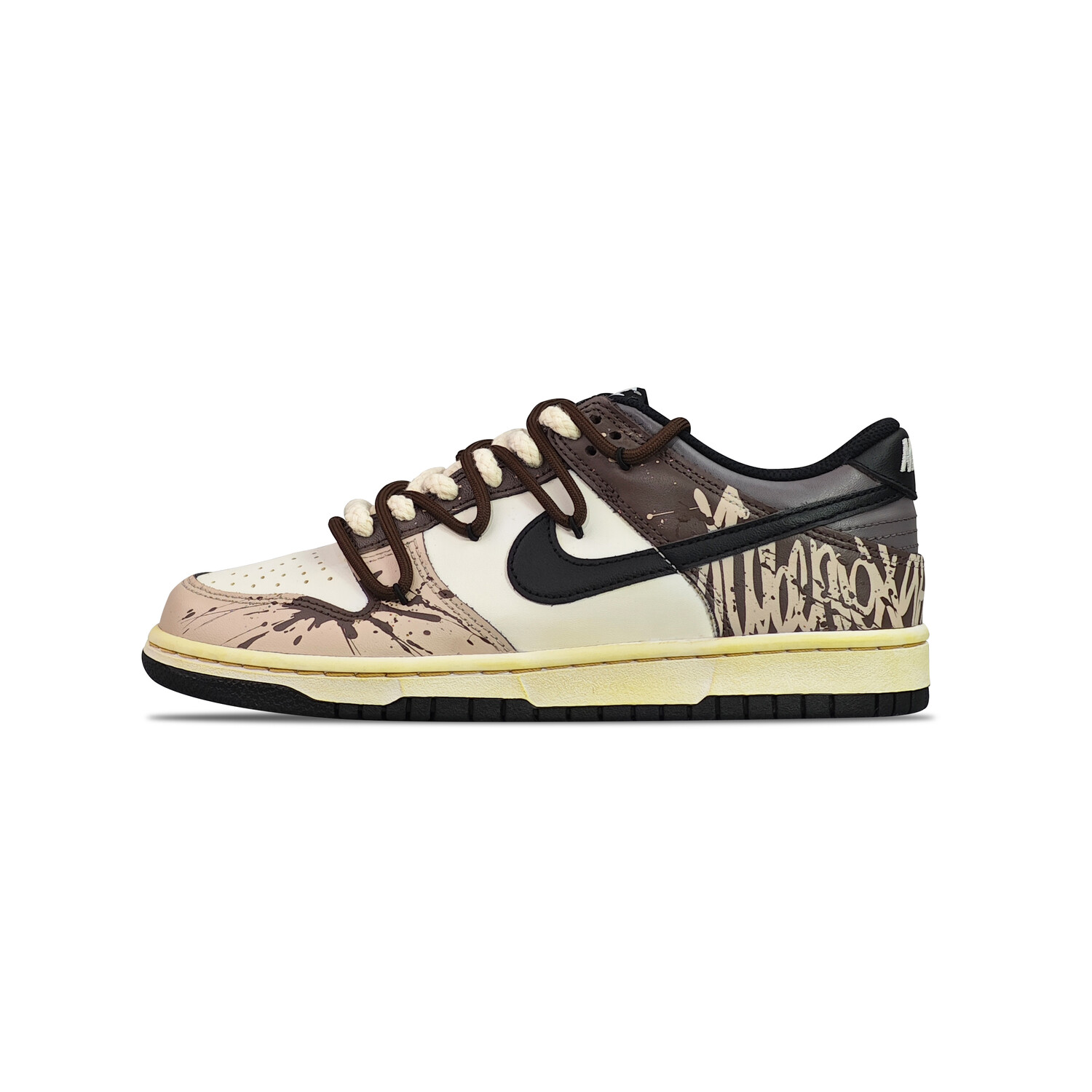 

Кроссовки Nike Dunk Skateboarding Shoes Unisex Low-top Brown, коричневый