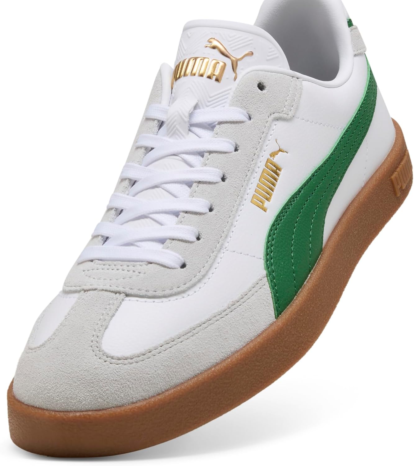 Мужские кроссовки Puma Club II Era, белый/зеленый/коричневый/светло-коричневый — фото 2