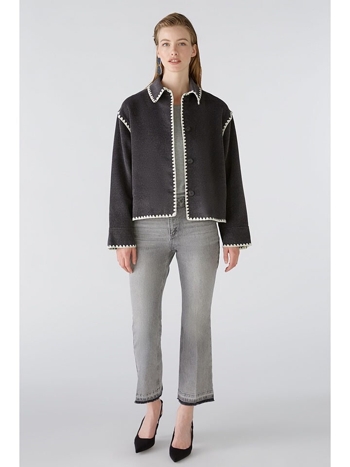 

Переходная куртка Oui Übergangsjacke, антрацит